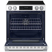 Cuisinière électrique encastrable à 5 éléments avec convection véritable 6,3 pi³ 30 po de Samsung (NSE80H63SWAC) - Blanc