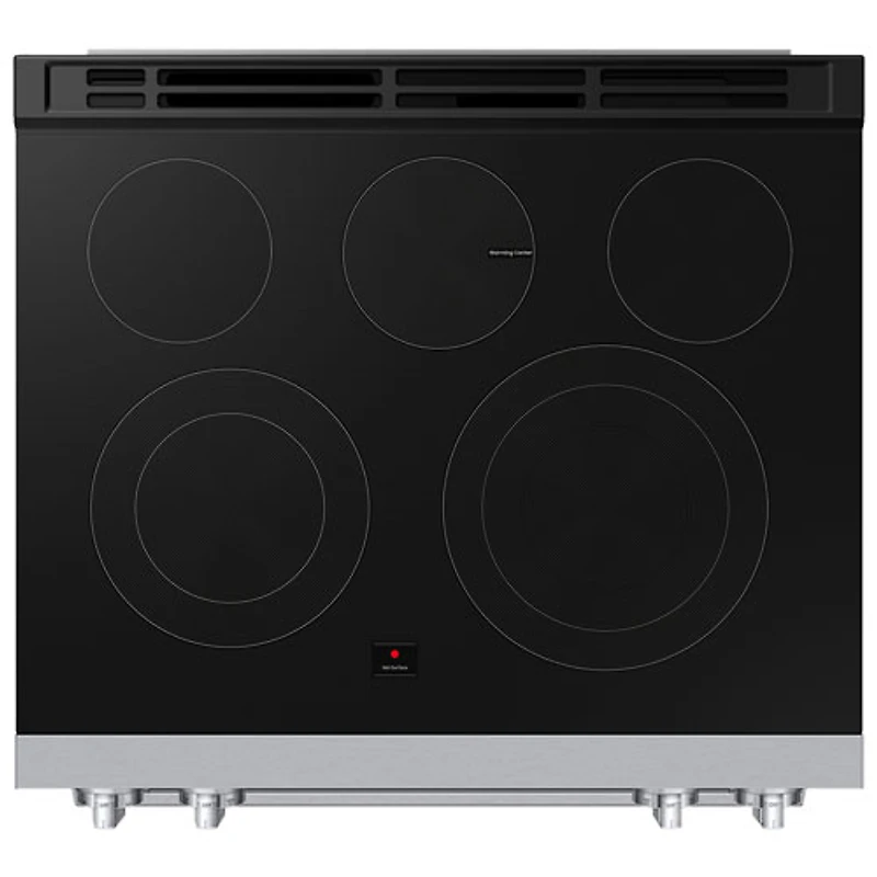Cuisinière électrique encastrable à 5 éléments avec convection véritable 6,3 pi³ 30 po de Samsung (NSE80H63SWAC) - Blanc