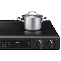 Cuisinière électrique encastrable à surface lisse avec convection véritable 6,3 pi³ 30 po BESPOKE de Samsung (NSE80H63SEAC) - Acier inoxydable noir mat