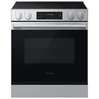 Cuisinière électrique encastrable à surface lisse avec convection véritable 6,3 pi³ 30 po BESPOKE de Samsung (NSE70H63SRAC) - Acier inoxydable
