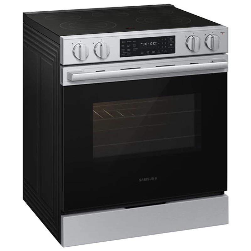 Cuisinière électrique encastrable à surface lisse avec convection véritable 6,3 pi³ 30 po BESPOKE de Samsung (NSE70H63SRAC) - Acier inoxydable