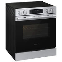 Cuisinière électrique encastrable à surface lisse avec convection véritable 6,3 pi³ 30 po BESPOKE de Samsung (NSE70H63SRAC) - Acier inoxydable