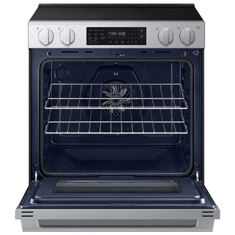 Cuisinière électrique encastrable à surface lisse avec convection véritable 6,3 pi³ 30 po BESPOKE de Samsung (NSE70H63SRAC) - Acier inoxydable