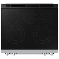 Cuisinière électrique encastrable à surface lisse avec convection véritable 6,3 pi³ 30 po BESPOKE de Samsung (NSE70H63SRAC) - Acier inoxydable