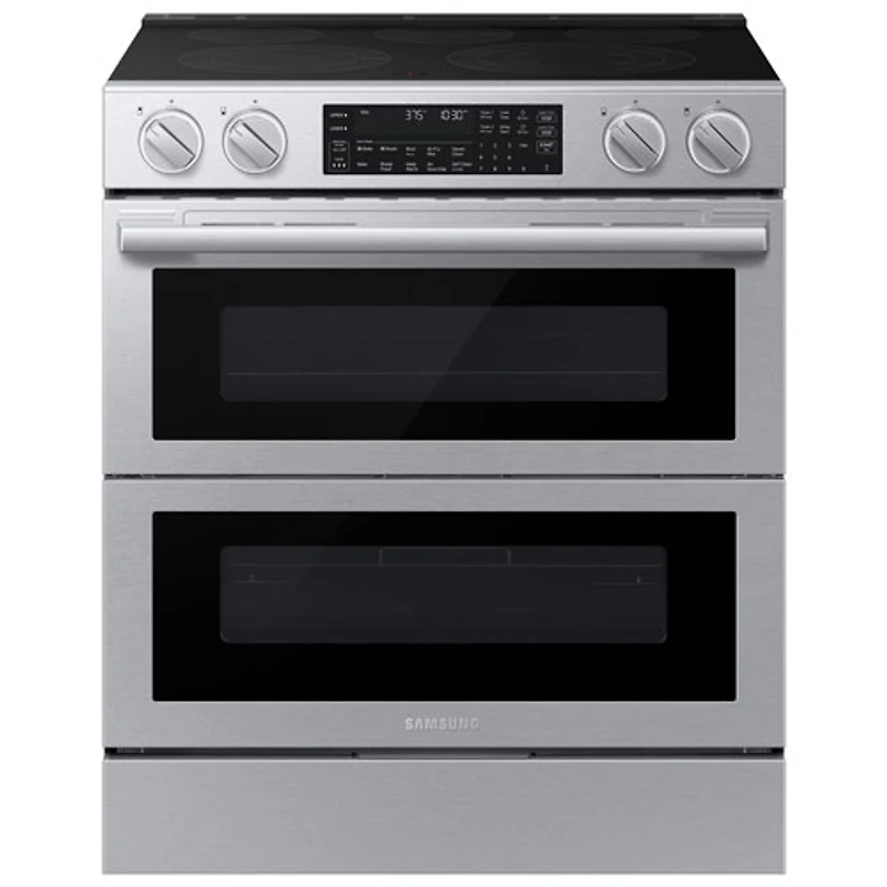 Samsung 30" 6.3 Cu. Ft. True Convection Slide-In Electric Range (NSE90H63DRAC) - Stainless Steel