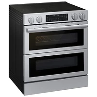 Samsung 30" 6.3 Cu. Ft. True Convection Slide-In Electric Range (NSE90H63DRAC) - Stainless Steel