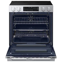 Samsung 30" 6.3 Cu. Ft. True Convection Slide-In Electric Range (NSE90H63DRAC) - Stainless Steel