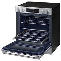 Samsung 30" 6.3 Cu. Ft. True Convection Slide-In Electric Range (NSE90H63DRAC) - Stainless Steel
