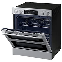 Samsung 30" 6.3 Cu. Ft. True Convection Slide-In Electric Range (NSE90H63DRAC) - Stainless Steel