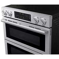 Samsung 30" 6.3 Cu. Ft. True Convection Slide-In Electric Range (NSE90H63DRAC) - Stainless Steel