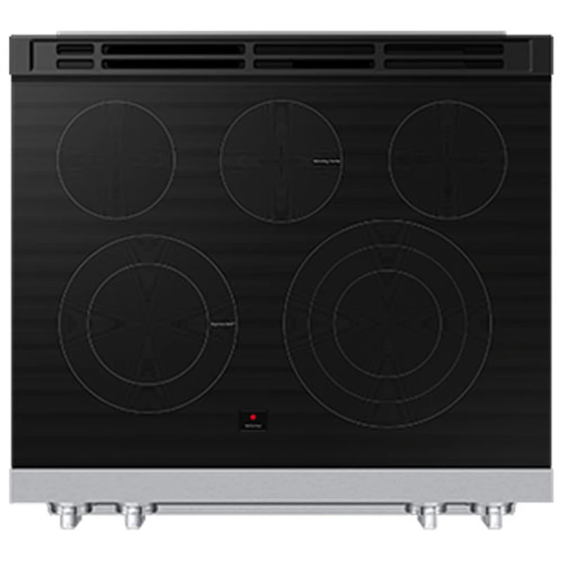 Samsung 30" 6.3 Cu. Ft. True Convection Slide-In Electric Range (NSE90H63DRAC) - Stainless Steel