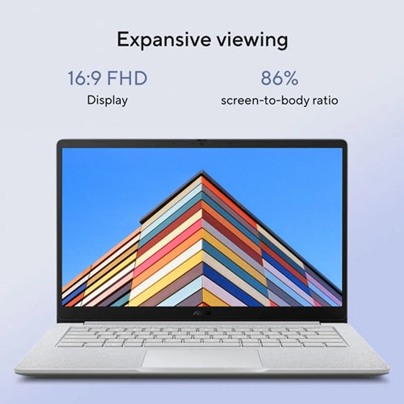 Chromebook 14 po CX14 d'ASUS - Gris pur (N50 d'Intel/RAM 4 Go/eMMC 64 Go/ChromeOS)