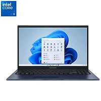 ASUS Vivobook 15 15.6" Laptop - Quiet Blue (Intel Core 3 100U/8GB RAM/512GB SSD/Windows 11 Home)
