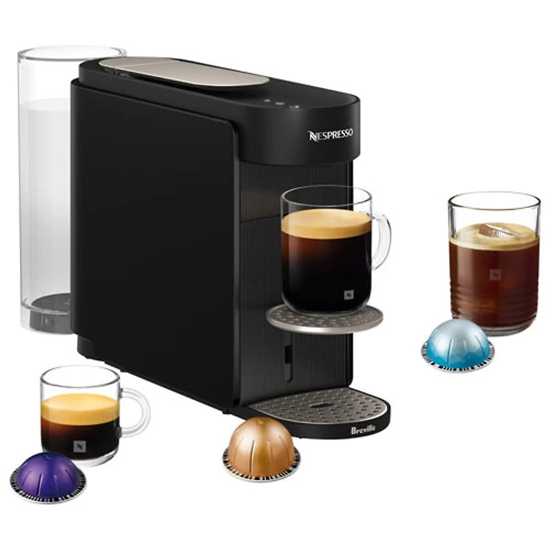 Nespresso Vertuo Up Pod Coffee and Espresso Machine by Breville - Ink Black