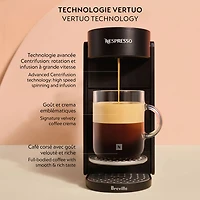 Nespresso Vertuo Up Pod Coffee and Espresso Machine by Breville - Ink Black