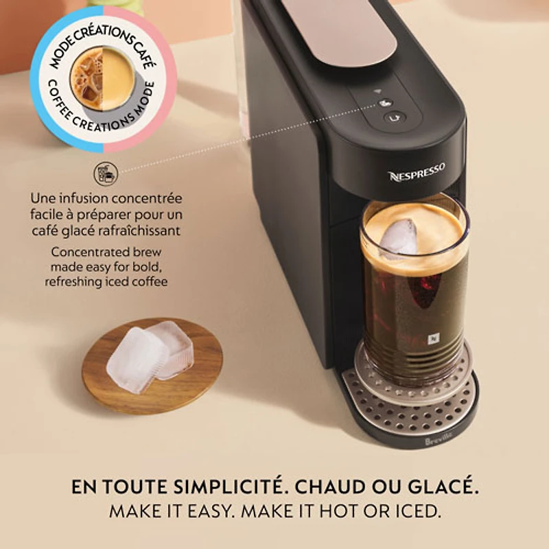 Nespresso Vertuo Up Pod Coffee and Espresso Machine by Breville - Ink Black