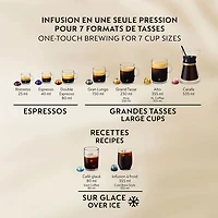 Nespresso Vertuo Up Pod Coffee and Espresso Machine by Breville - Ink Black