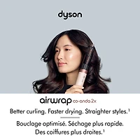Sèche-cheveux et séchoir coiffant Airwrap i.d. Co-anda2x de Dyson - Cheveux droits et ondulés - Rose céramique/Or rose