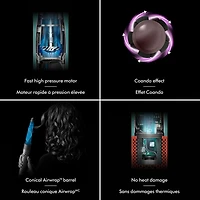 Séchoir coiffant Airwrap i.d Multi-Styler de Dyson - Droits + Ondulés - Céramique patinée/Topaze