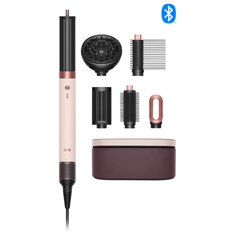 Sèche-cheveux et séchoir coiffant Airwrap i.d. Co-anda2x de Dyson - Cheveux bouclés et frisés - Rose céramique/Or rose