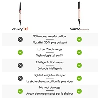 Sèche-cheveux et séchoir coiffant Airwrap i.d. Co-anda2x de Dyson - Cheveux bouclés et frisés - Rose céramique/Or rose