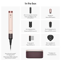 Sèche-cheveux et séchoir coiffant Airwrap i.d. Co-anda2x de Dyson - Cheveux bouclés et frisés - Rose céramique/Or rose