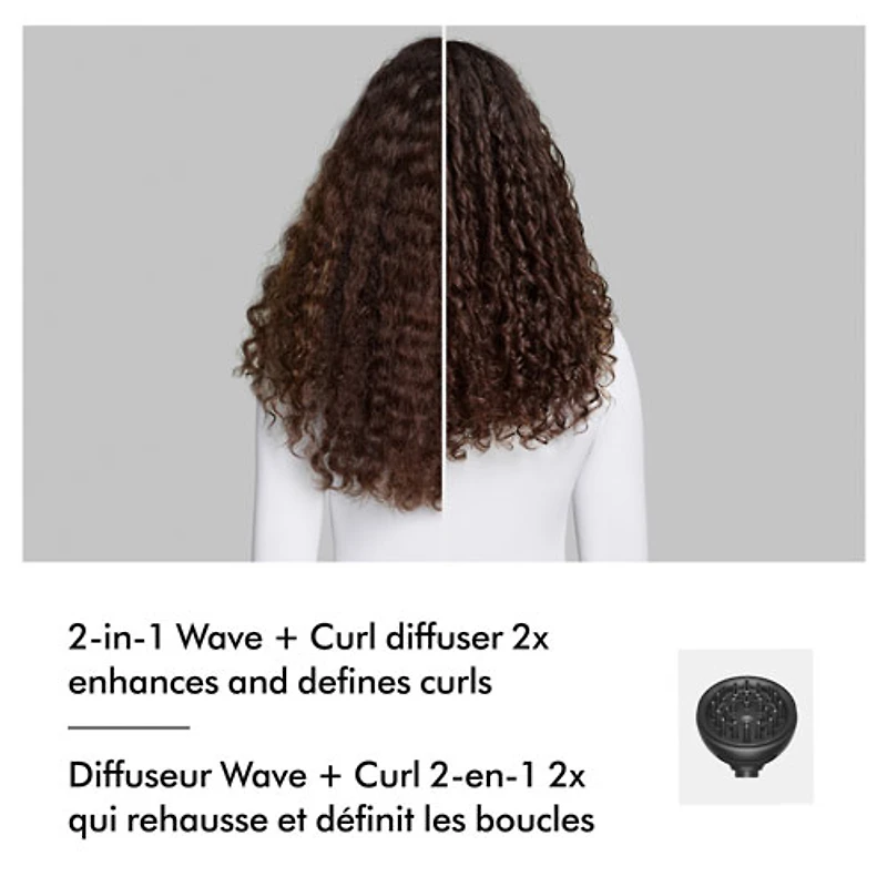Sèche-cheveux et séchoir coiffant Airwrap i.d. Co-anda2x de Dyson - Cheveux bouclés et frisés - Rose céramique/Or rose