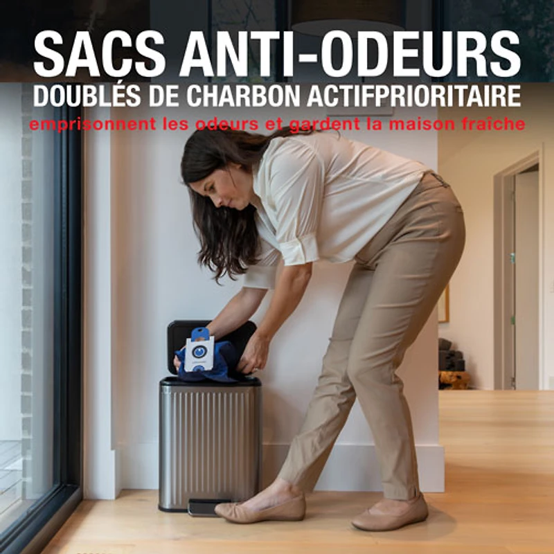 Aspirateur robot-vadrouille connecté Wi-Fi tout-en-un à vidange automatique Maxim de bObsweep - Rouge impérial