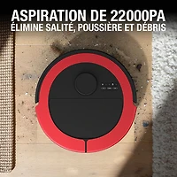 Aspirateur robot-vadrouille connecté Wi-Fi tout-en-un à vidange automatique Maxim de bObsweep - Rouge impérial