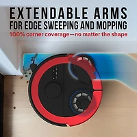 Aspirateur robot-vadrouille connecté Wi-Fi tout-en-un à vidange automatique Maxim de bObsweep - Rouge impérial