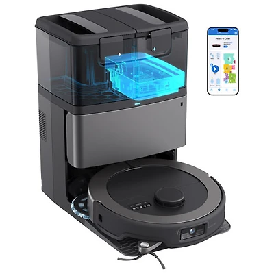 bObsweep Maxim All-in-One WiFi Connected Self-Empty Robot Vacuum & Mop - Titanium