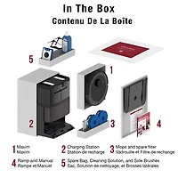 bObsweep Maxim All-in-One WiFi Connected Self-Empty Robot Vacuum & Mop - Titanium