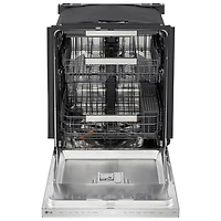 Lave-vaisselle encastrable 24 po 44 dB avec troisième panier FlushFit de LG (LDNPM654S) - Acier inoxydable