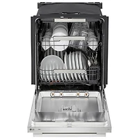 LG FlushFit 24" 42dB Top Control Quad Wash Pro One Hour Wash and Dry Steam Dishwasher w 3rd Rack (LDNTH753S) - SS