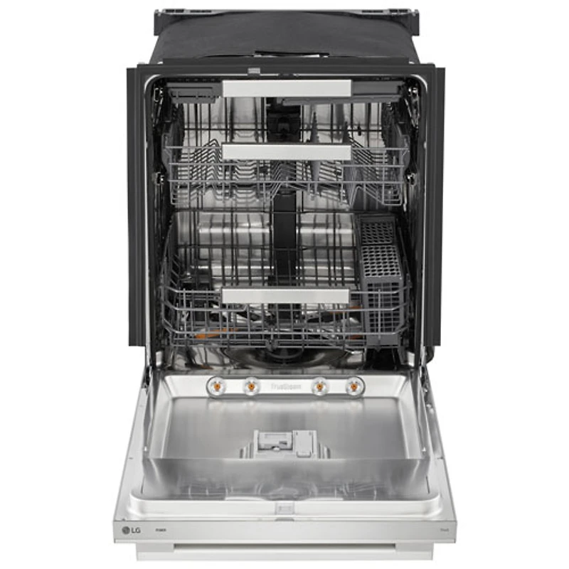 Lave-vaisselle encastrable 24 po 39 dB avec troisième panier FlushFit de LG (LDNTH862S) - Acier inoxydable