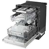 Lave-vaisselle encastrable 24 po 39 dB avec troisième panier FlushFit de LG (LDNTH862S) - Acier inoxydable