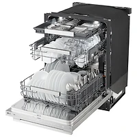 Lave-vaisselle encastrable 24 po 39 dB avec troisième panier FlushFit de LG (LDNTH862S) - Acier inoxydable