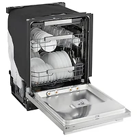 Lave-vaisselle encastrable 24 po 39 dB avec troisième panier FlushFit de LG (LDNTH862S) - Acier inoxydable
