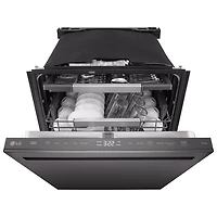 LG FlushFit 24" 44dB Built-In Dishwasher with Third Rack (LDNPM654D) - Black Stainless Steel