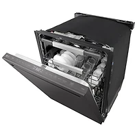 LG FlushFit 24" 44dB Built-In Dishwasher with Third Rack (LDNPM654D) - Black Stainless Steel