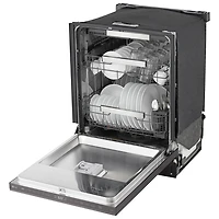 LG FlushFit 24" 44dB Built-In Dishwasher with Third Rack (LDNPM654D) - Black Stainless Steel