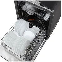 LG FlushFit 24" 44dB Built-In Dishwasher with Third Rack (LDNPM654D) - Black Stainless Steel