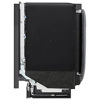 LG FlushFit 24" 44dB Built-In Dishwasher with Third Rack (LDNPM654D) - Black Stainless Steel