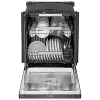 LG FlushFit 24" 44dB Built-In Dishwasher with Third Rack (LDNPM654D) - Black Stainless Steel