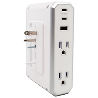 Austere 4-Outlet Surge Protector with USB-A & Dual USB-C Ports