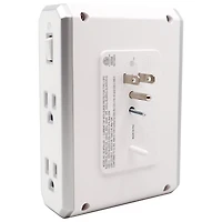 Austere 4-Outlet Surge Protector with USB-A & Dual USB-C Ports
