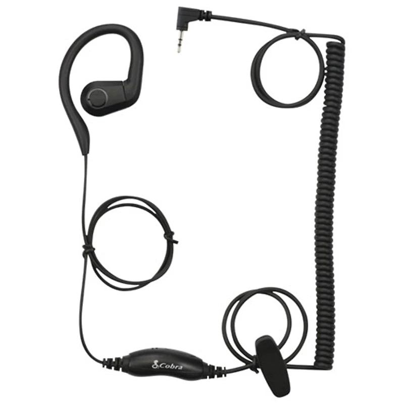 Oreillette intra-auriculaire en C 2,5 mm de Cobra pour radios bidirectionnelles GMRS et SRF