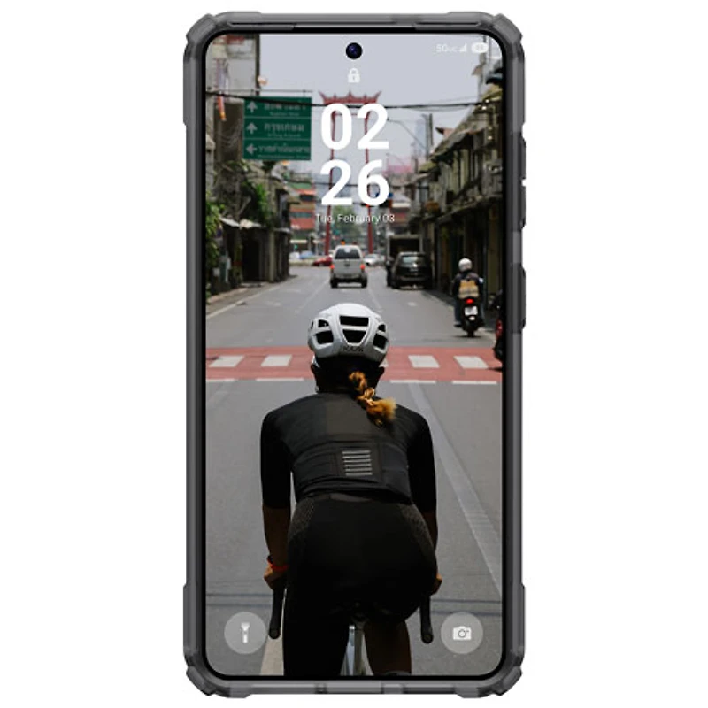 Urban Armor Gear Fitted Hard Shell Case with Magnet & Kickstand for Galaxy S26 - Ash/Titanium