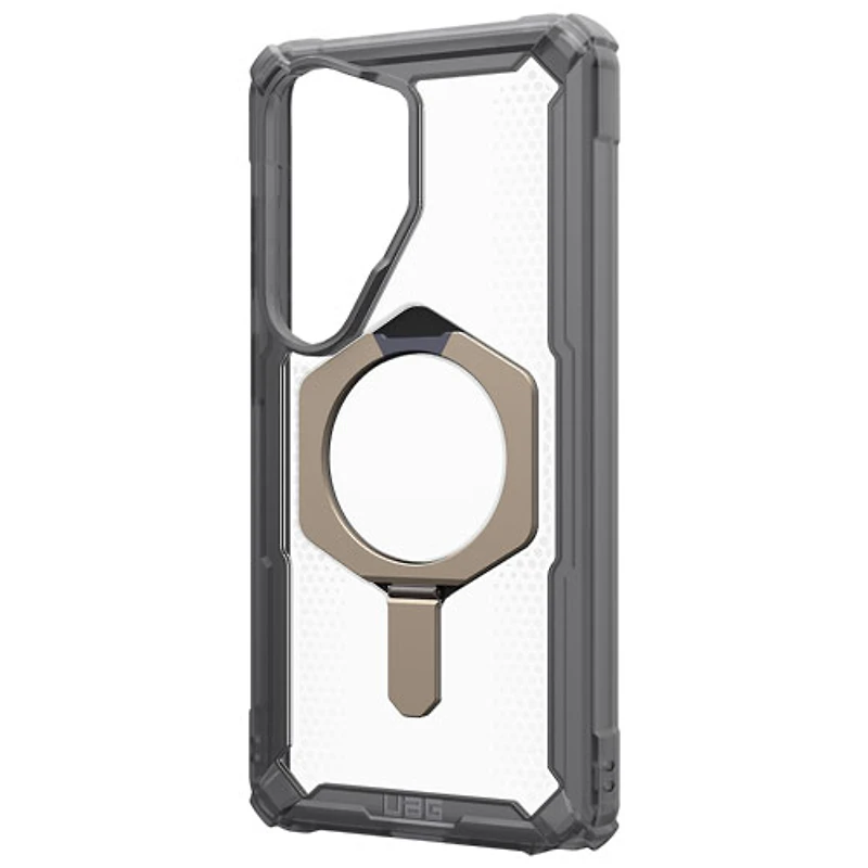 Étui rigide ajusté d'Urban Armor Gear avec aimant et béquille pour Galaxy S26 Ultra - Cendré/Titane