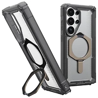 Étui rigide ajusté d'Urban Armor Gear avec aimant et béquille pour Galaxy S26 Ultra - Cendré/Titane
